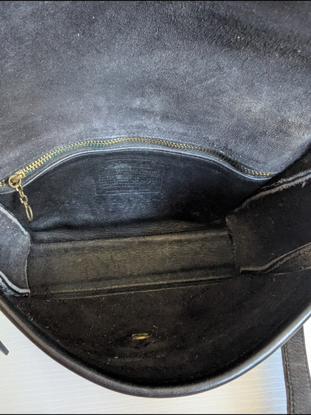 Coach Black Leather Crossbody with Gold Turn-Lock - Picture 8 of 11